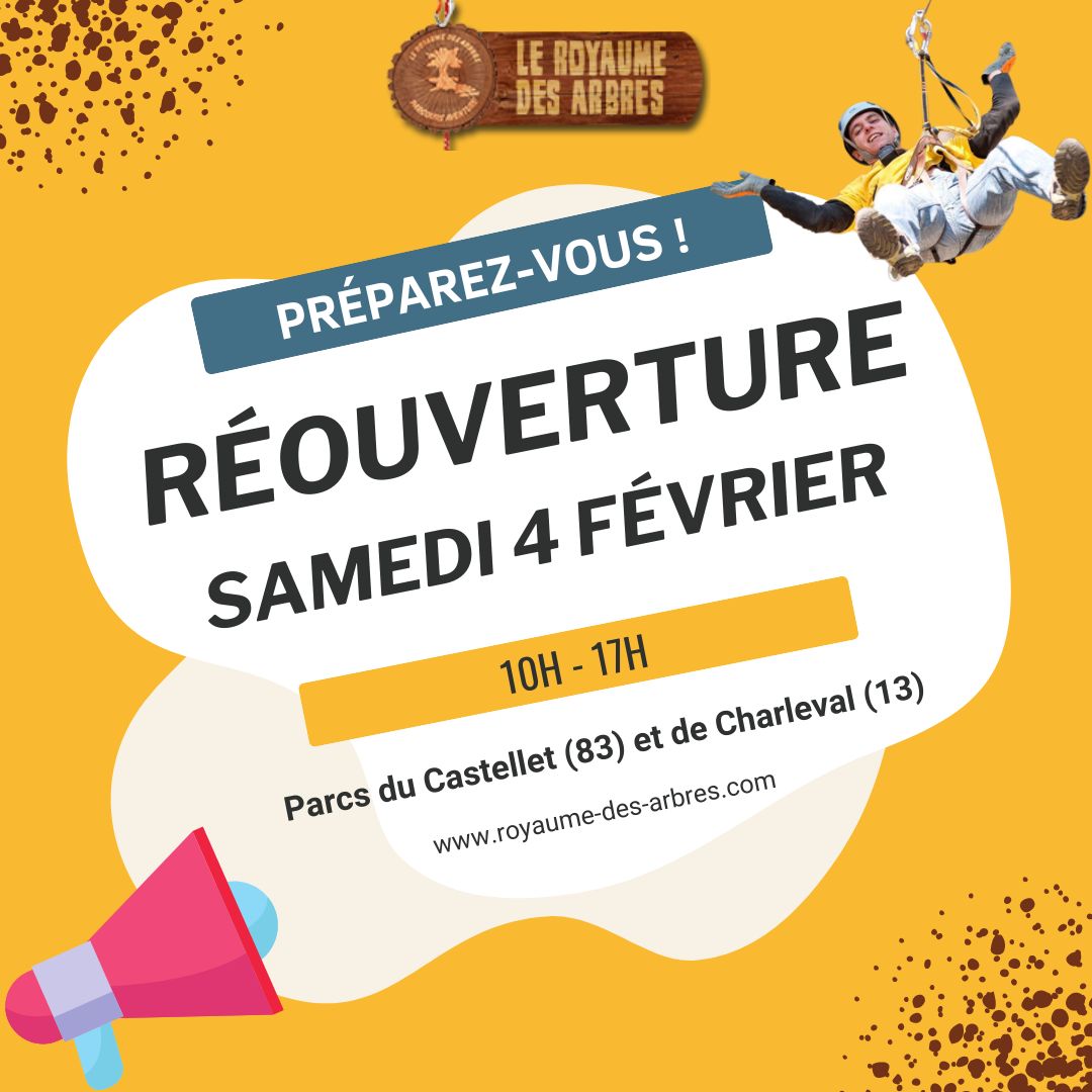 ✨Réouverture de nos parcs du Castellet et de Charleval !! ✨