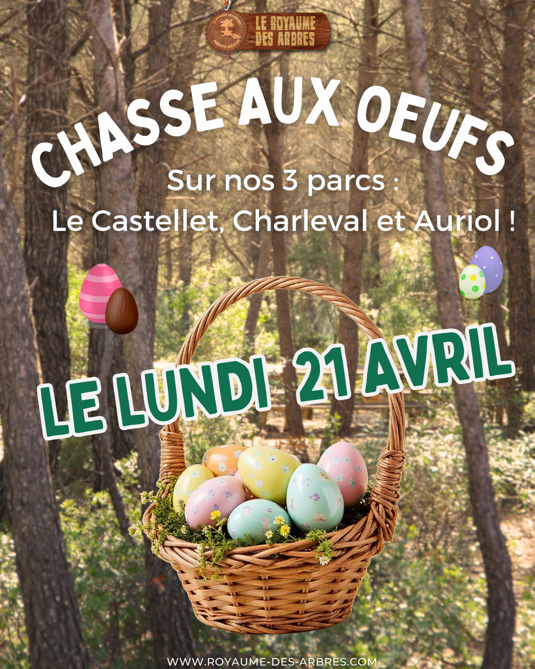 Chasse aux oeufs Lundi 21 avril ! 🍫🥚