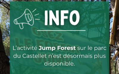 L’activité Jump Forest n’est plus disponible