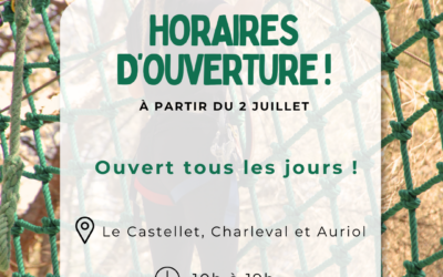 🌳 Les horaires changent ! ⏰